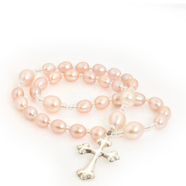 Pink Freshwater Pearl 33-Bead Prayer Beads THEY'RE BACK!!! Sale priced for June birthdays...