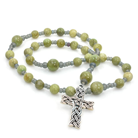 Green Garnet 33-Bead Prayer Beads