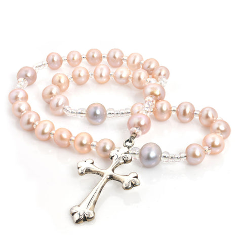 Pink Freshwater Pearl 33-Bead Prayer Beads LAST ONE