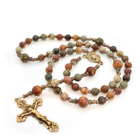 Red Creek Jasper 5-Decade Rosary