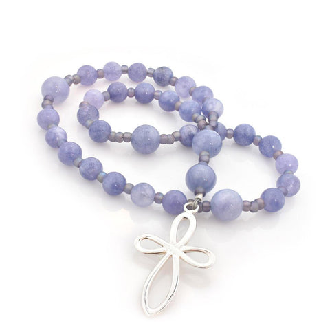 Tanzanite Jasper 33-Bead Prayer Beads