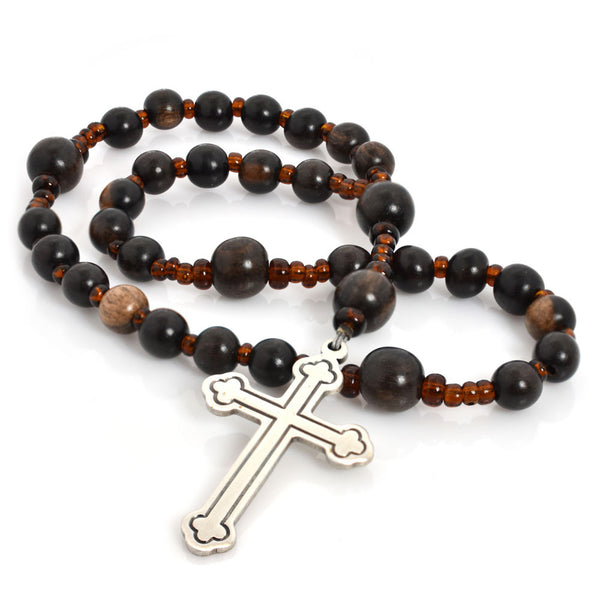 Tiger Ebony Wood 33-Bead Prayer Beads